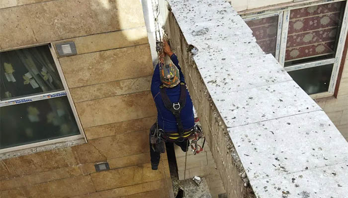 بستن درز انقطاع با یونولیت و ورق