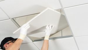 اجرای کناف روی سقف یونولیت